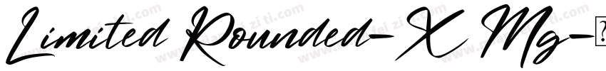 Limited Rounded-X Mg字体转换